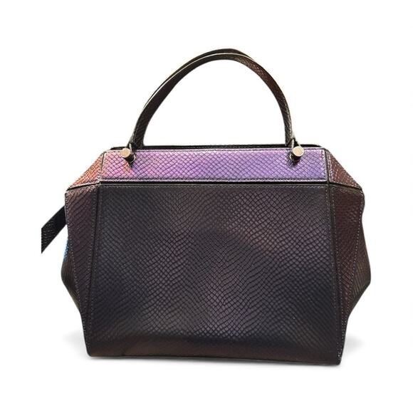 Henri Bendel iridescent petrol satchel handbag - Picture 3 of 10